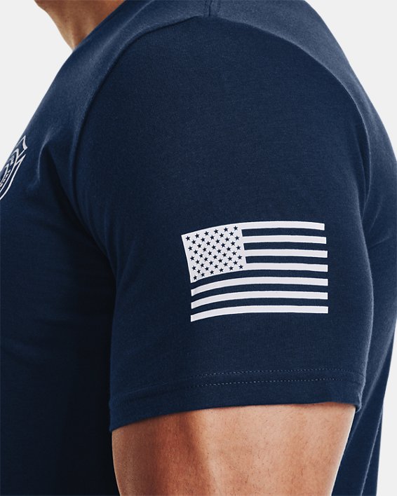 Men's UA Freedom Tactical Graphic T-Shirt, Blue, pdpMainDesktop image number 3